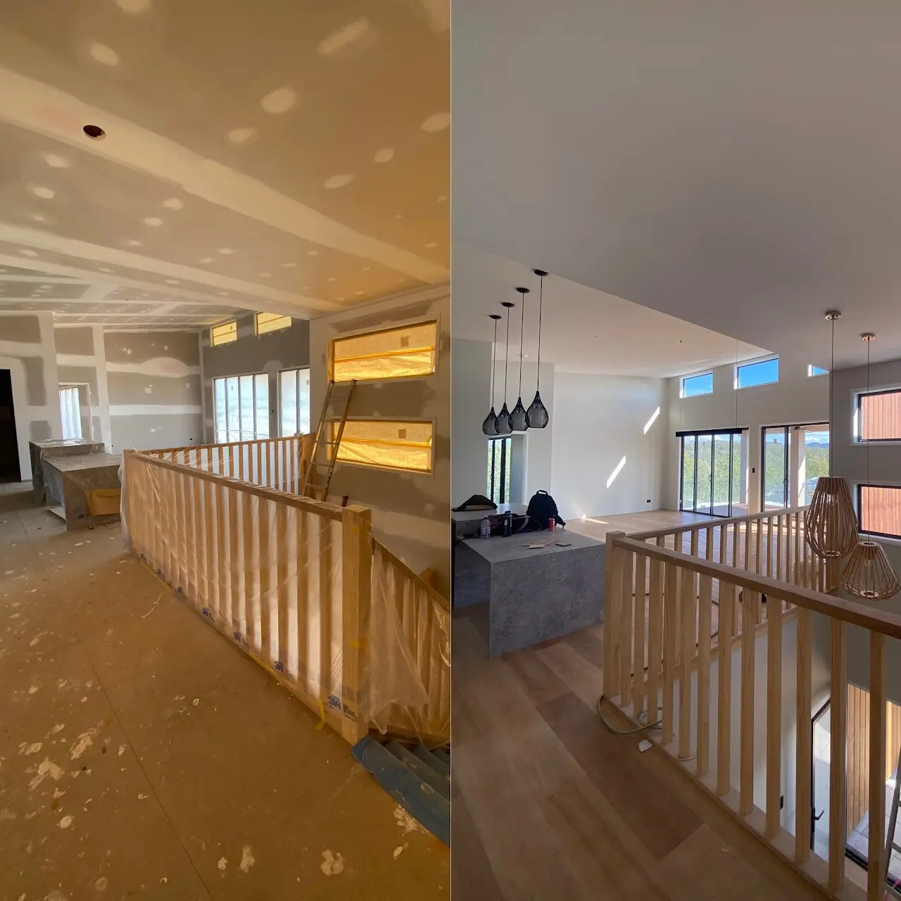 Before and after – Interior Colour Transformation – Dane Painting